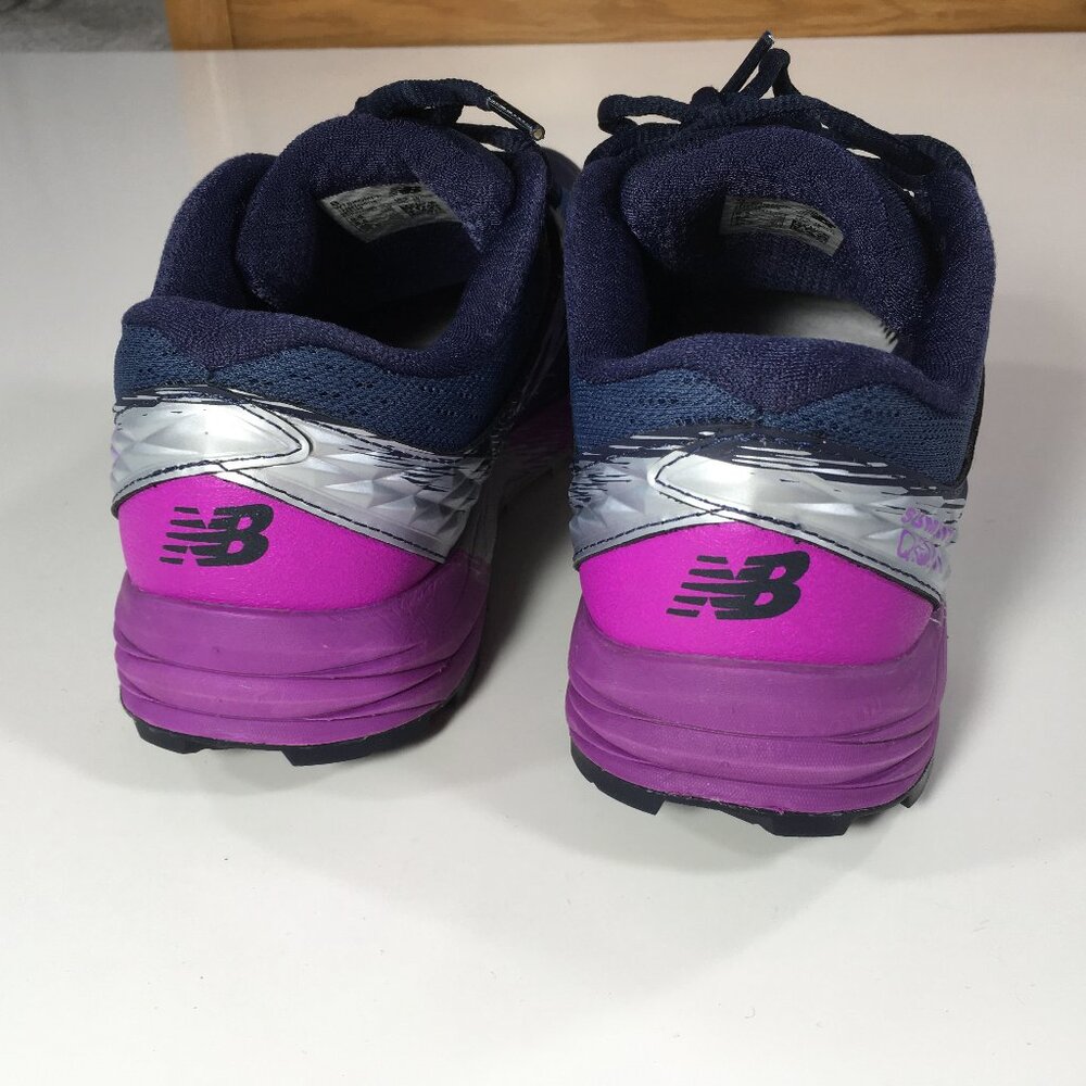 New Balance Summit QOM Trail Running Shoes Womens Size 8.5 Blue Purple NO INSOLE - Picture 5 of 10